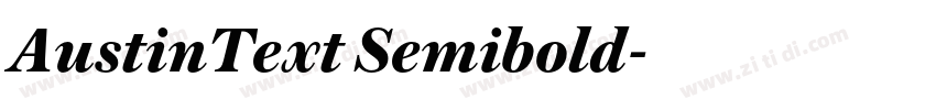 AustinText Semibold字体转换